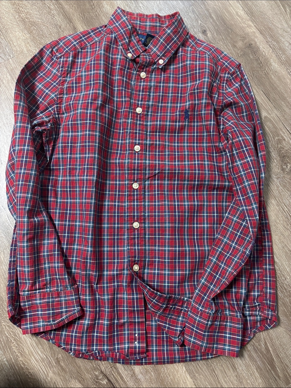 Polo by Ralph Lauren Red Plaid Button-Down Shirt